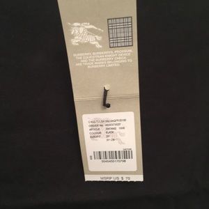 NWT Girls Burberry Check Trim Tee – 5Y